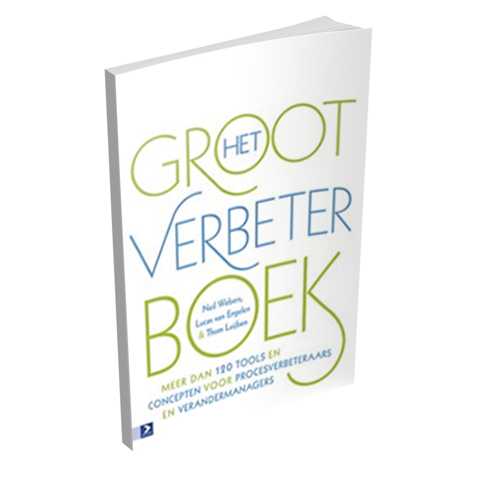 Het Groot Verbeterboek van Behave Publishing, met een witte omslag en groene en blauwe typografie.